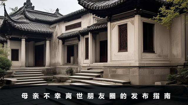 母亲不幸离世怎样发朋友圈