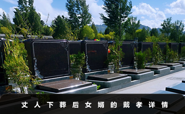 丈人下葬后女婿戴孝吗