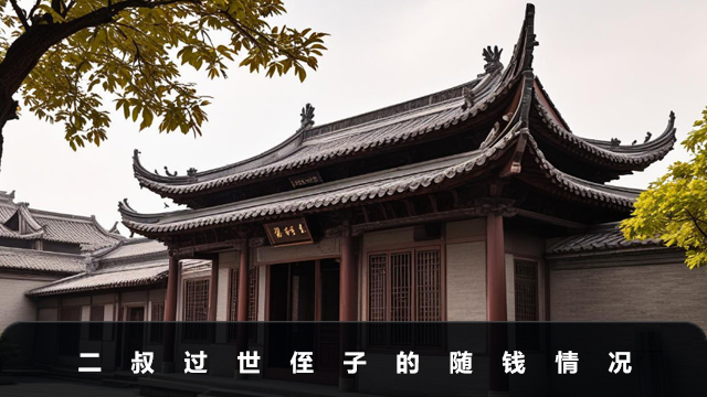二叔过世侄子要随钱吗？二叔过世侄子的随钱情况