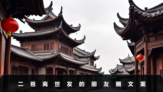 二爸离世发的朋友圈文案