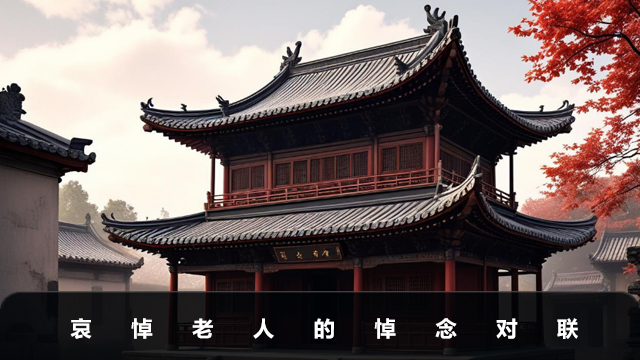 哀悼老人的悼念词挽联