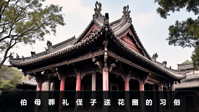 伯母葬礼花圈侄子能送吗