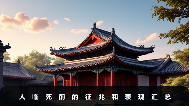 人临死前有什么征兆和表现